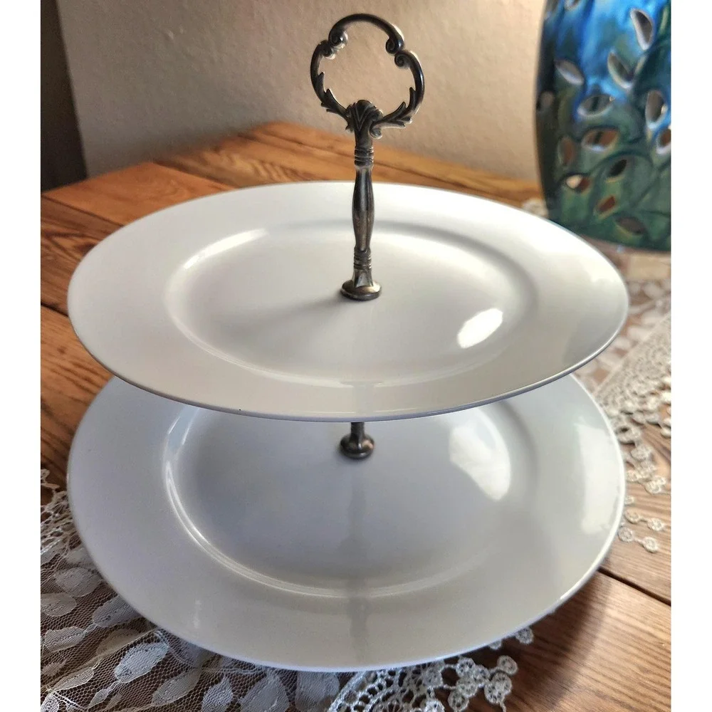 Studio Silversmiths 2 tier cupcake‎ tray